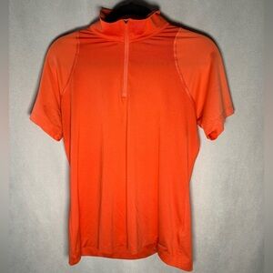 Nike Golf Tour Performance Dri-Fit Polo Shirt - Medium in Vibrant Orange